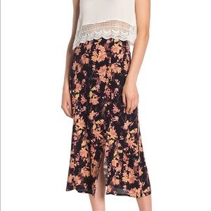Free People Retro Love Midi Skirt